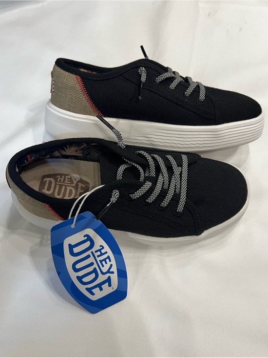 Hey Dude Shoes - NWT Hey Dude Cody W Craft Black Canvas
Sneakers Size 5